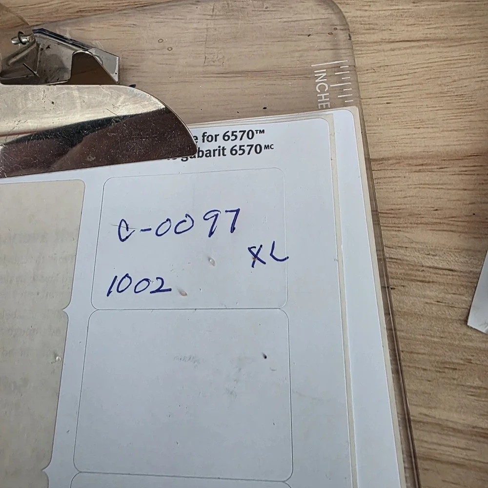 Lucky Brand Men's Sz XL 17/17.5  Navy Blue Button Up Slim Fit 4 Way Stretch - Picture 9 of 9